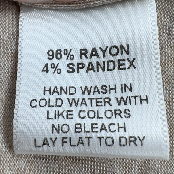 Harlowe & Graham Tan Drape Blouse - Picture 7 of 9